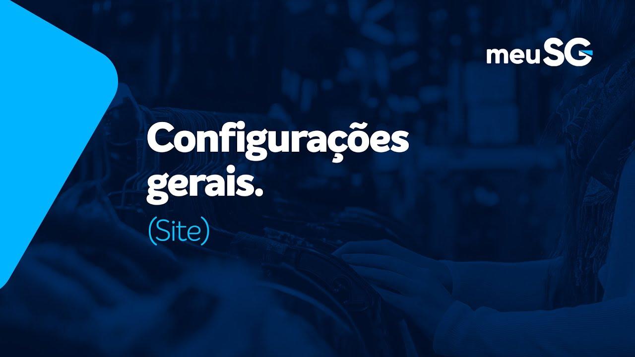 Configurações Gerais do Site