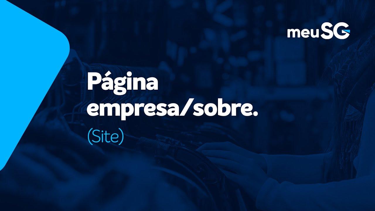 Página Empresa/Sobre no Site