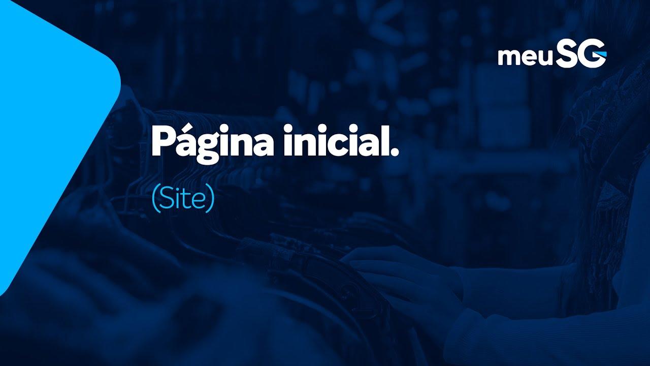 Página Inicial do Site