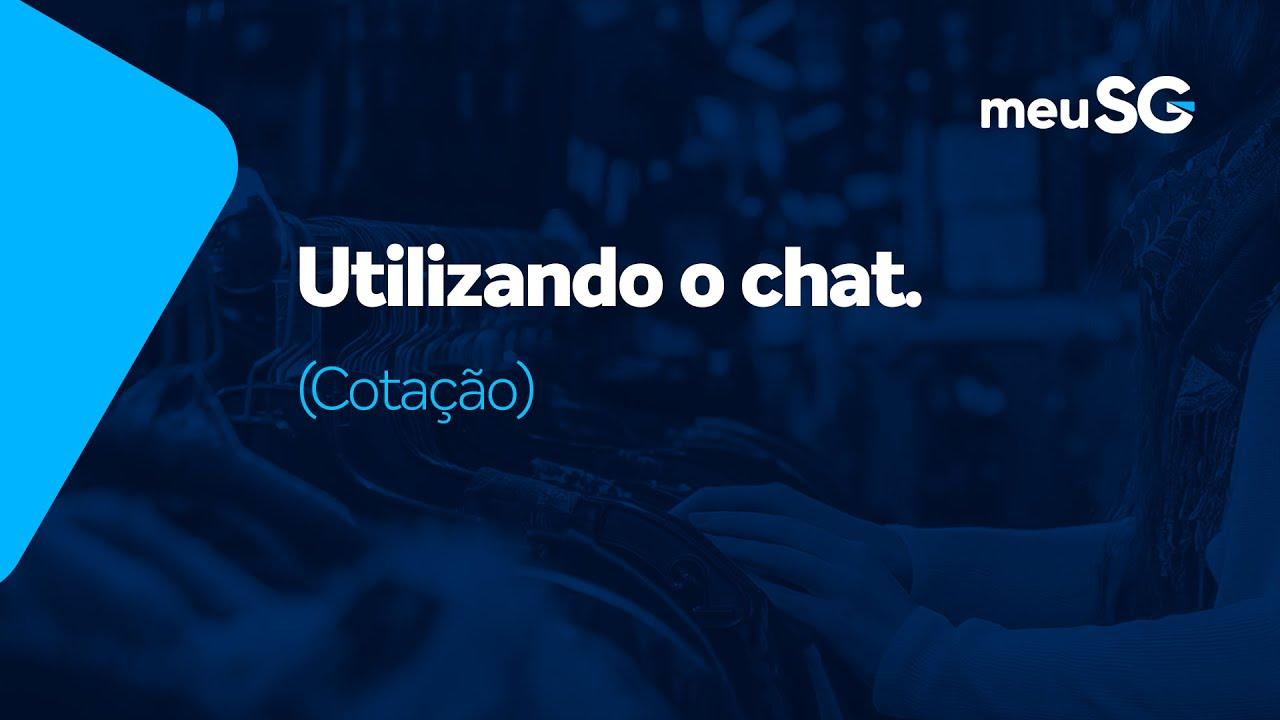 Utilizando o Chat na Cotação Utilizando o Chat na Cotação